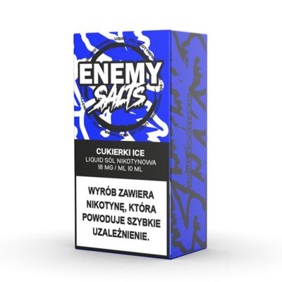 Liquid ENEMY SALTS Cukierki Ice 18mg 10ml AKCYZA 2025