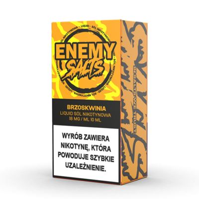 Liquid ENEMY SALTS Brzoskwinia 18mg 10ml AKCYZA 2025
