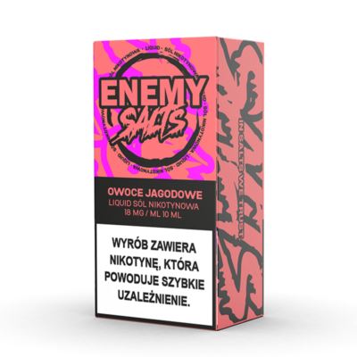 Liquid ENEMY SALTS Owoce Jagodowe 18mg 10ml AKCYZA 2025