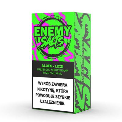Liquid ENEMY SALTS Aloes Liczi 18mg 10ml AKCYZA 2025