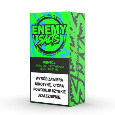 Liquid ENEMY SALTS Mentol 18mg 10ml AKCYZA 2025
