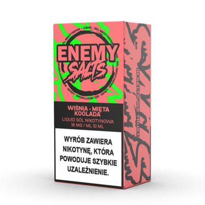 Liquid ENEMY SALTS Wiśnia Mięta Koolada 18mg 10ml AKCYZA 2025