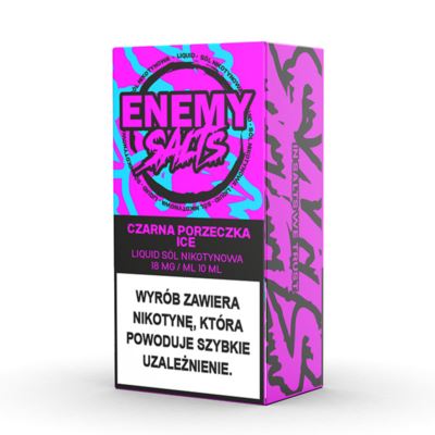 Liquid ENEMY SALTS Czarna Porzeczka Ice 18mg 10ml AKCYZA 2025