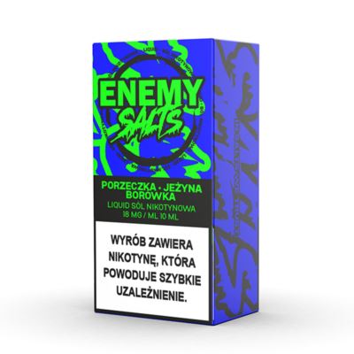 Liquid ENEMY SALTS Porzeczka Jeżyna Borówka 18mg 10ml AKCYZA 2025