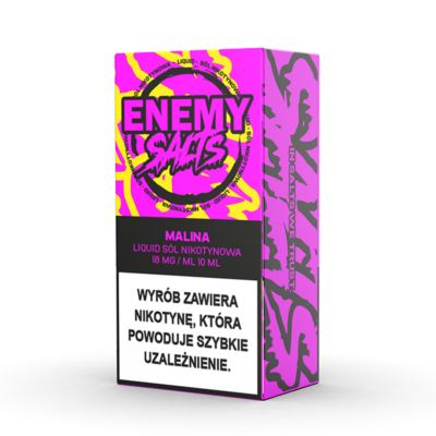 Liquid ENEMY SALTS Malina 18ml 10ml AKCYZA 2025