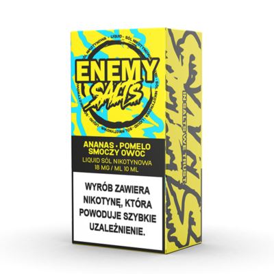 Liquid ENEMY SALTS Ananas Pomelo Smoczy Owoc 18mg 10ml AKCYZA 2025
