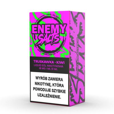 Liquid ENEMY SALTS Truskawka Kiwi 18mg 10ml AKCYZA 2025