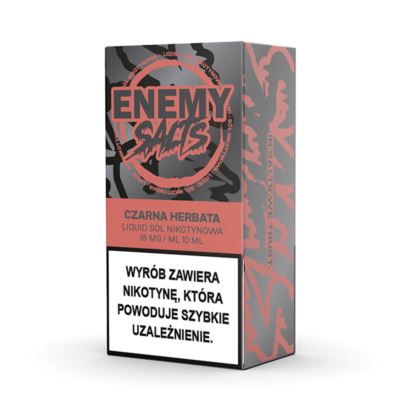 Liquid ENEMY SALTS Czarna Herbata 18mg 10ml AKCYZA 2025