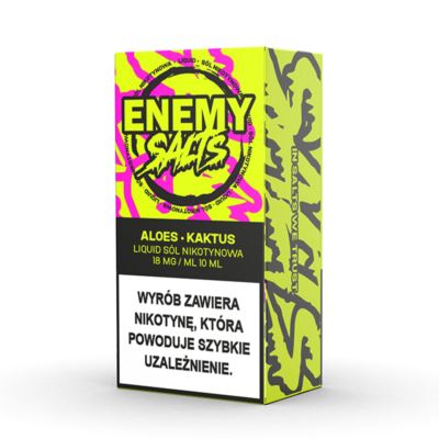 Liquid ENEMY SALTS Aloes Kaktus 18mg 10ml AKCYZA 2025