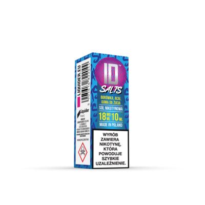 Liquid ID SALTS Borówka Acai Guma Balonowa 18mg