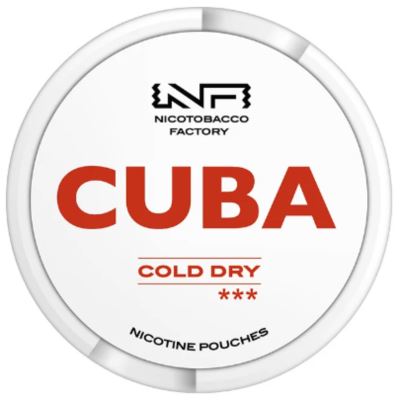 Woreczki Nikotynowe CUBA White Cold Dry 25mg