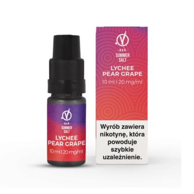 Liquid Vbar Salt 20mg 10ml Lychee Pear Grape