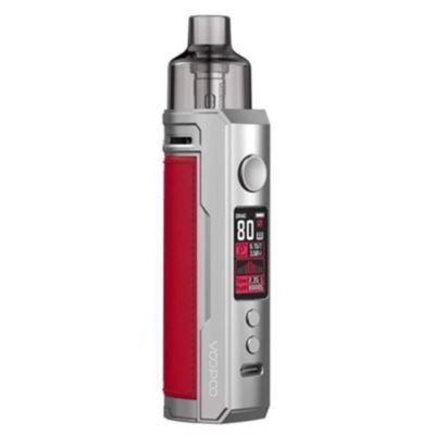 E-Papieros VOOPOO Drag S Pod Kit Silver Red