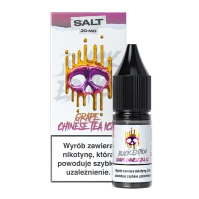 Liquid DARK LINE BLACK Salt 10ml Grape Chinese Tea Ice 20mg