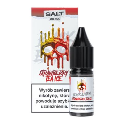 Liquid DARK LINE BLACK Salt 10ml Strawberry Tea Ice 20mg