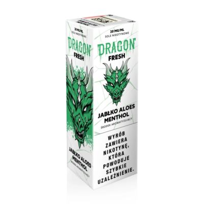 Liquid DRAGON FRESH Salt Jabłko Aloes Menthol 20mg