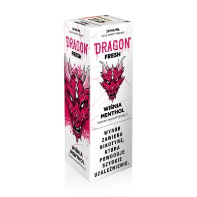 Liquid DRAGON FRESH Salt Wiśnia Menthol 20mg
