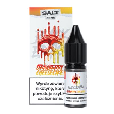 Liquid DARK LINE BLACK Salt 10ml Strawberry Cheesecake 20mg