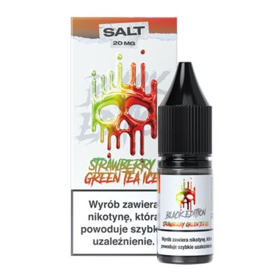Liquid DARK LINE BLACK Salt 10ml Strawberry Green Tea Ice 20mg
