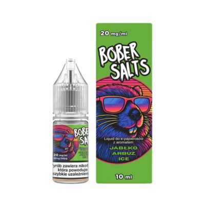 Liquid BOBER Salt 10ml Jabłko Arbuz Ice 20mg