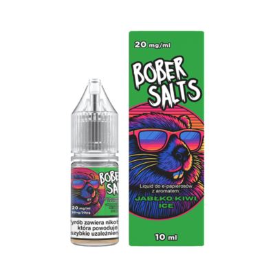 Liquid BOBER Salt 10ml Jabłko Kiwi Ice 20mg