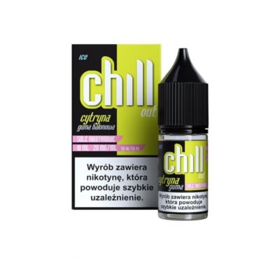Liquid CHILL OUT Cytryna Guma Balonowa ICE 10ml 20mg