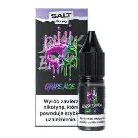 Liquid DARK LINE BLACK Salt 10ml Grape Aloe 20mg (B26)