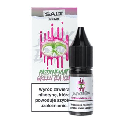 Liquid DARK LINE BLACK Salt 10ml Passionfruit Green Tea Ice 20mg
