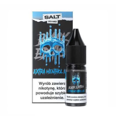 Liquid DARK LINE BLACK Salt 10ml Extra Menthol Ice 20mg (B26)