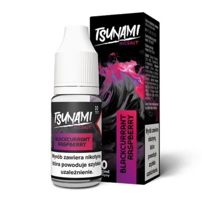 Liquid TSUNAMI Salt 10mg Blackcurrant Raspberry 10ml