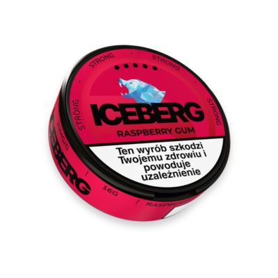 Woreczki nikotynowe ICEBERG Raspberry Gum 20mg/g B26