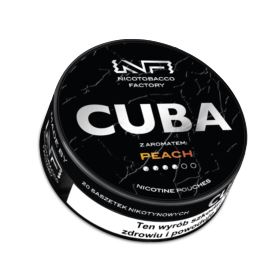 Woreczki Nikotynowe CUBA Black Peach 20mg/g B26