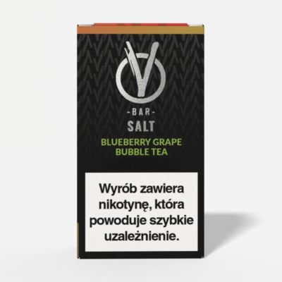 Liquid Vbar Salt 20mg 10ml Blueberry Grape Bubble Tea