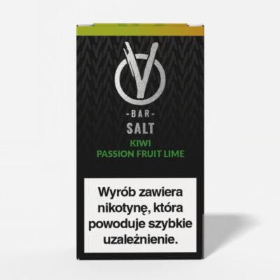 Liquid Vbar Salt 20mg 10ml Kiwi Passion Fruit Lime (B26)