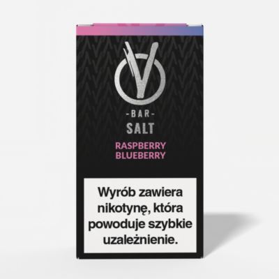 Liquid Vbar Salt 20mg 10ml Raspberry Blueberry (B26)