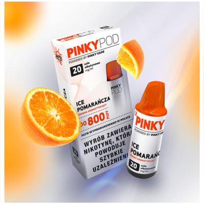 Wkład PINKY Pod 800 Pomarańcza Ice 2ml 1SZT