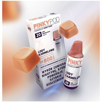 Wkład PINKY Pod 800 Lody Karmelowe 2ml 1SZT