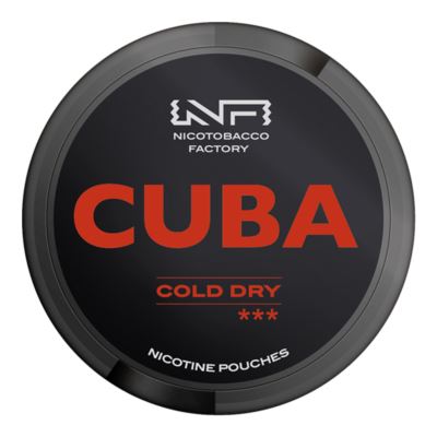 Woreczki Nikotynowe CUBA Black Cold Dry 66mg