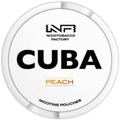 Woreczki Nikotynowe CUBA White Peach 25mg