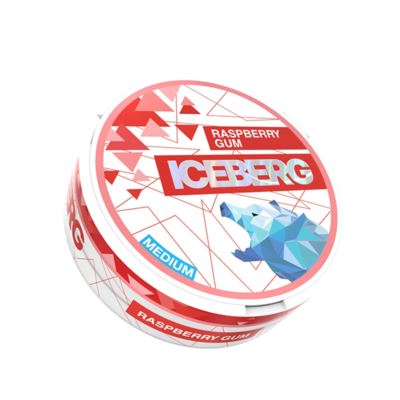 Woreczni nikotynowe ICEBERG Raspberry Gum Strong 50mg