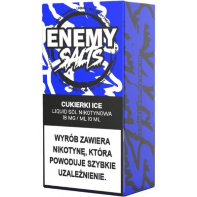 Liquid ENEMY SALTS Cukierki Ice 18mg 10ml