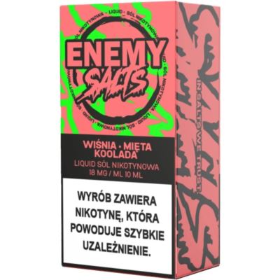 Liquid ENEMY SALTS Wiśnia Mięta Koolada 18mg 10ml