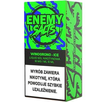 Liquid ENEMY SALTS Winogrono Ice 18mg 10ml