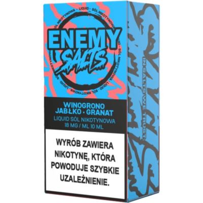 Liquid ENEMY SALTS Winogrono Jabłko Granat 18mg 10ml