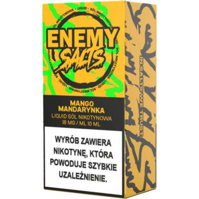 Liquid ENEMY SALTS Mango Mandarynka 18mg 10ml