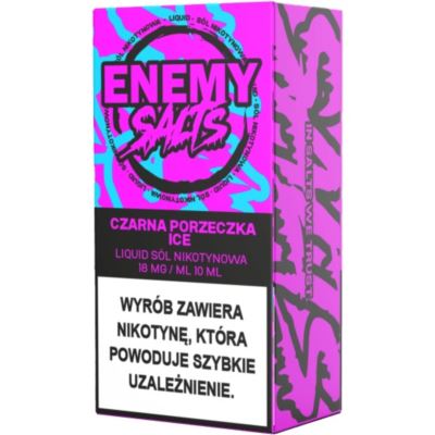 Liquid ENEMY SALTS Czarna Porzeczka Ice 18mg 10ml